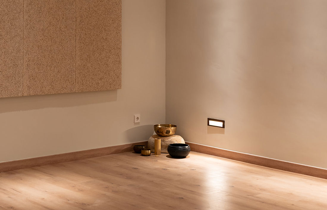 espacio-vida-simala-rincon Rincón tranquilo de una de las salas con el cuenco tibetano